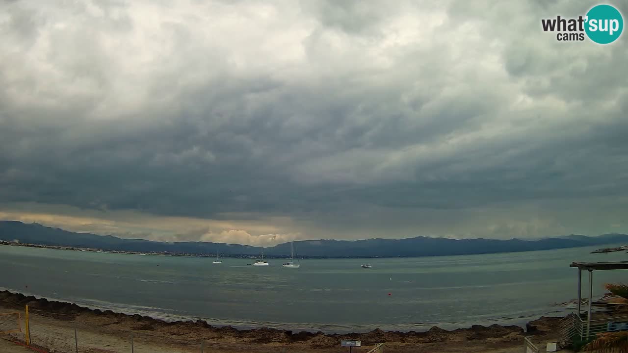 Web kamera Cagliari Windsurf Club – Poetto plaža uživo