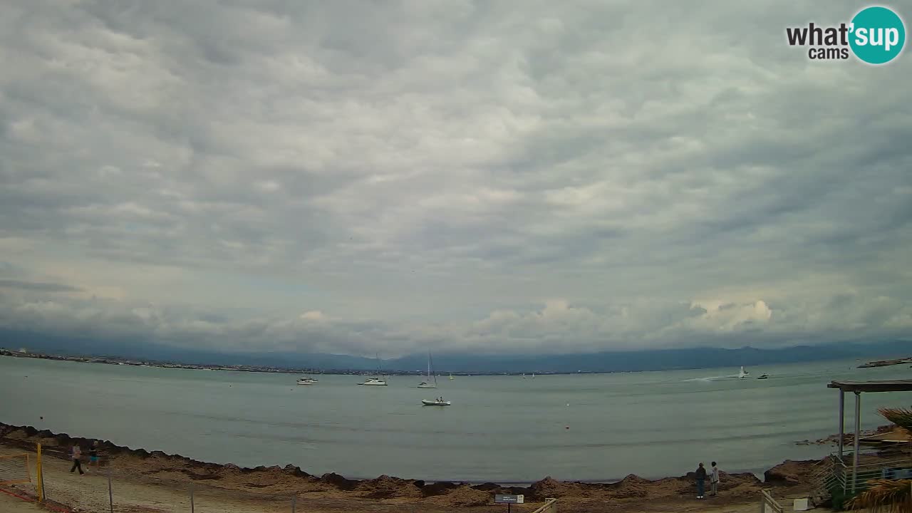Web kamera Cagliari Windsurf Club – Poetto plaža uživo