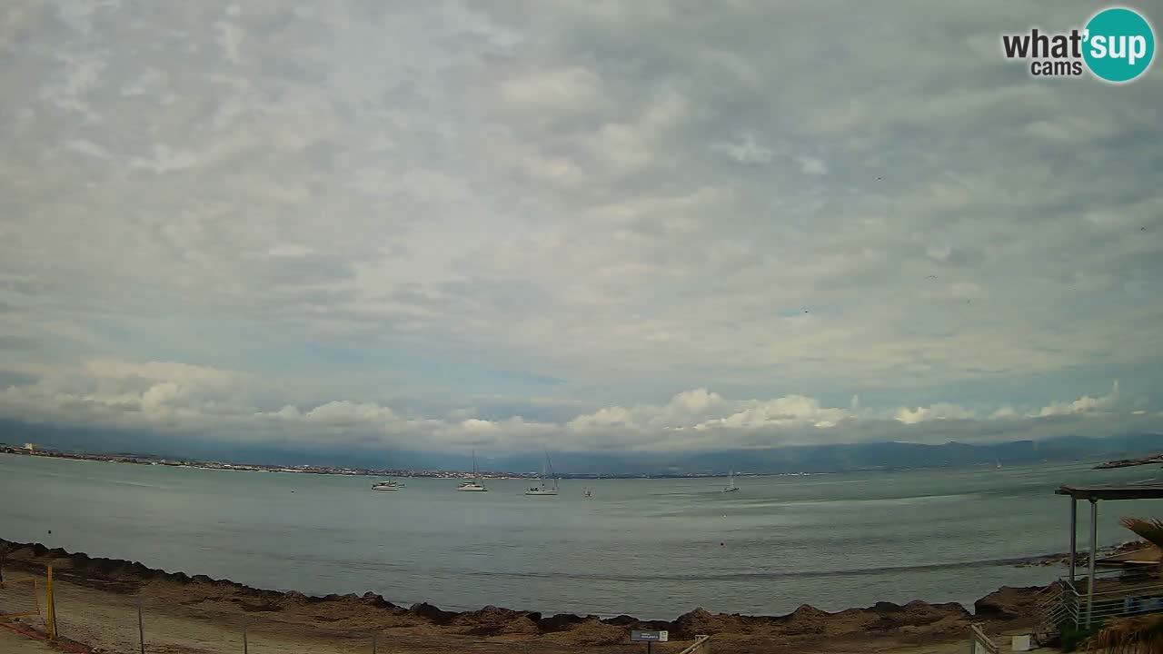 Web kamera Cagliari Windsurf Club – Poetto plaža uživo