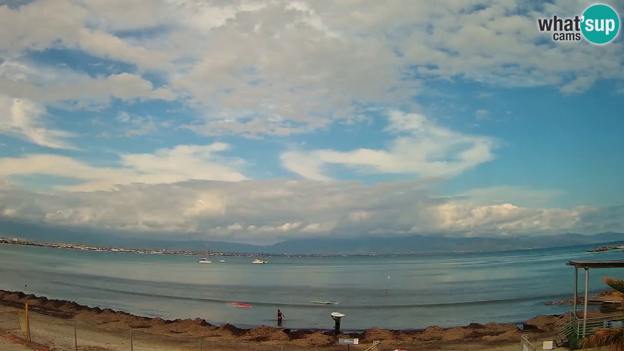 Webcam Cagliari Windsurf Club – Playa del Poetto en directo