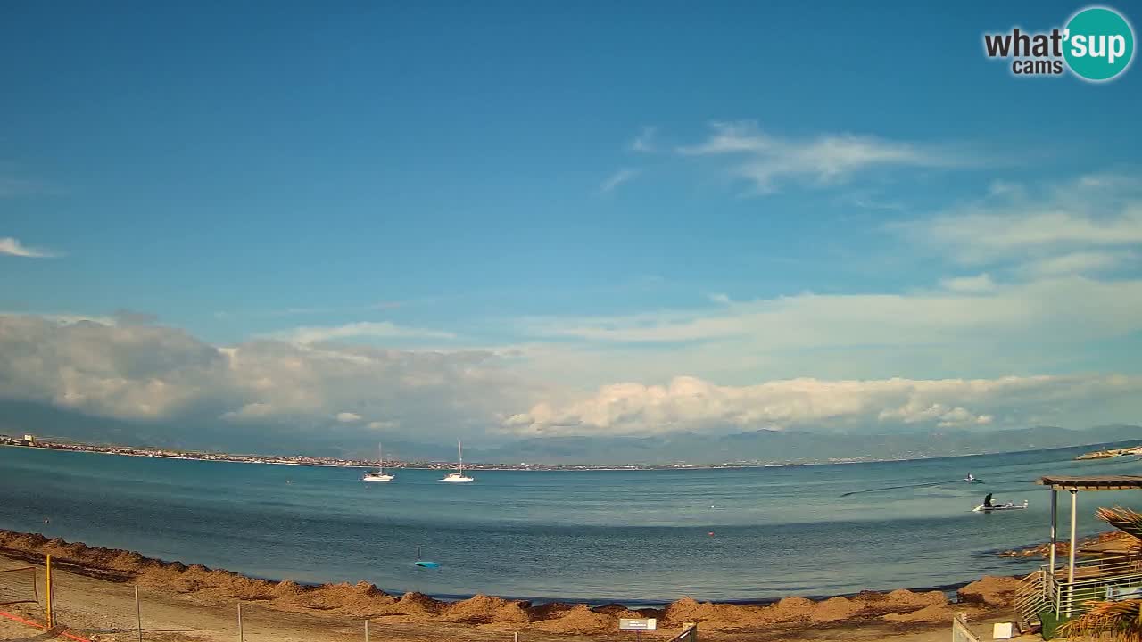 Webcam Cagliari Windsurf Club – Plage du Poetto en direct