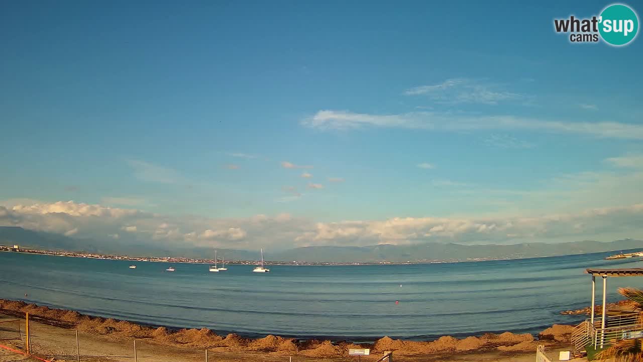Webcam Cagliari Windsurf Club – Liveblick vom Poetto Strand