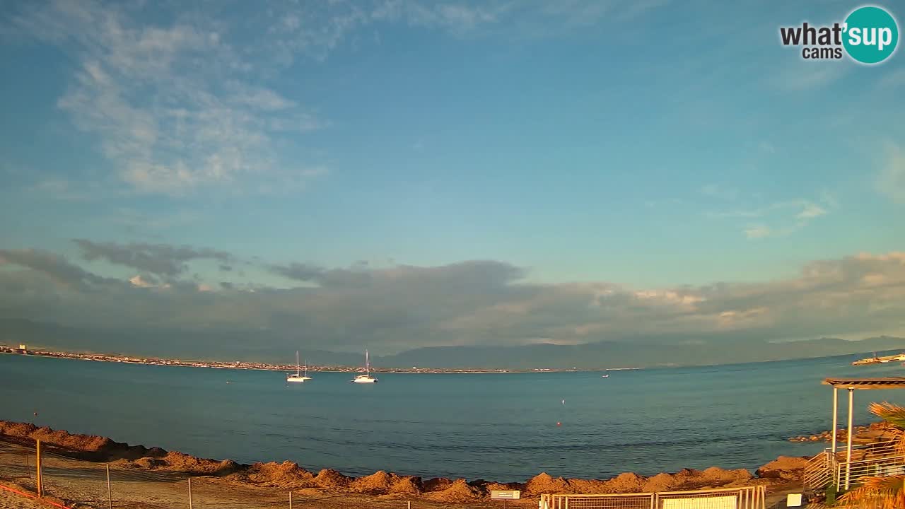 Web kamera Cagliari Windsurf Club – Poetto plaža uživo