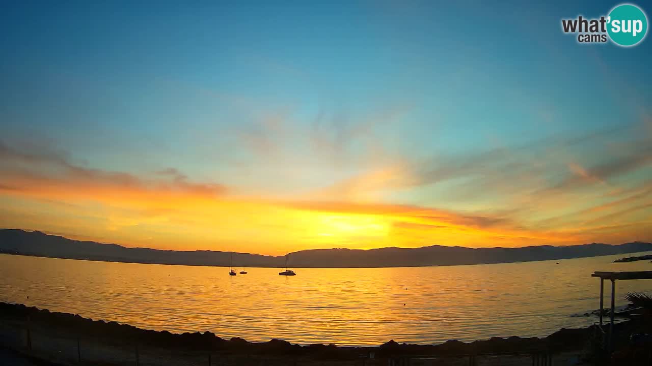 Webcam Cagliari Windsurf Club – Playa del Poetto en directo