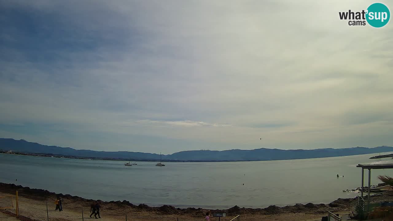 Web kamera Cagliari Windsurf Club – Poetto plaža uživo
