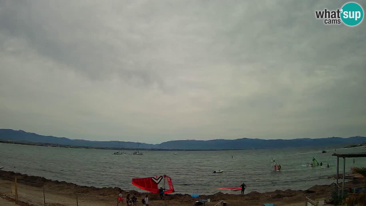 Webcam Cagliari Windsurf Club – Spiaggia del Poetto in diretta