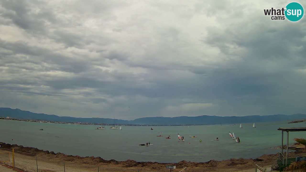 Webcam Cagliari Windsurf Club – Spiaggia del Poetto in diretta
