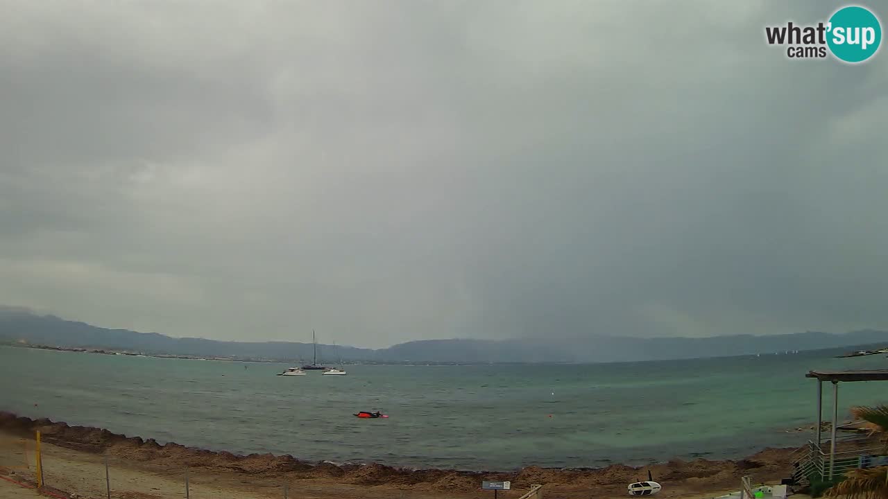 Web kamera Cagliari Windsurf Club – Poetto plaža uživo