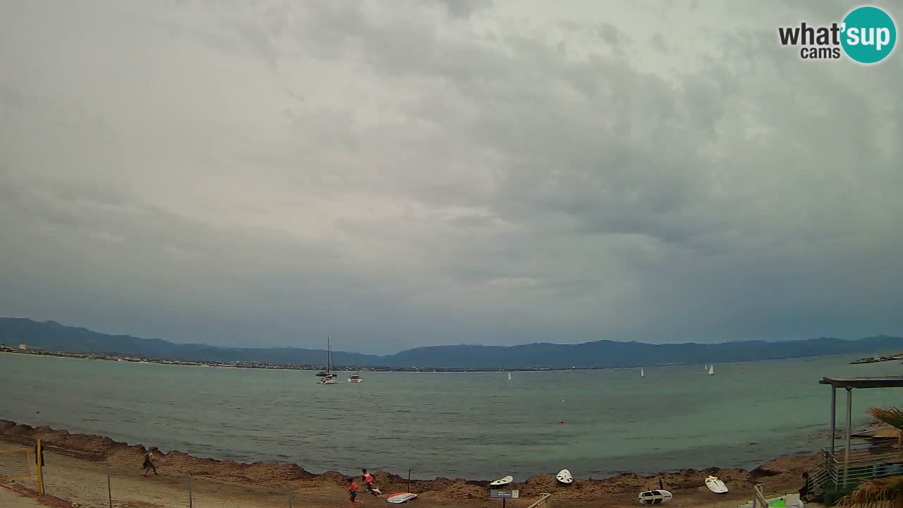 Webcam Cagliari Windsurf Club – Spiaggia del Poetto in diretta