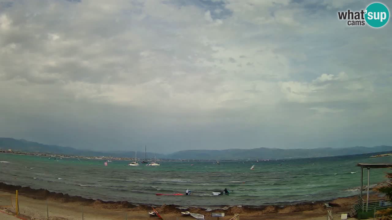 Webcam Cagliari Windsurf Club – Spiaggia del Poetto in diretta