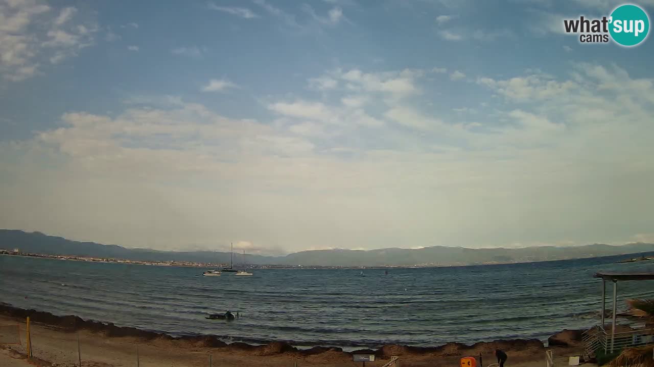 Webcam Cagliari Windsurf Club – Liveblick vom Poetto Strand