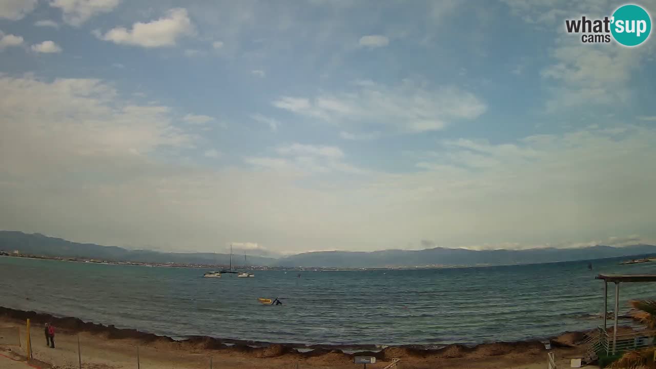 Webcam Cagliari Windsurf Club – Spiaggia del Poetto in diretta