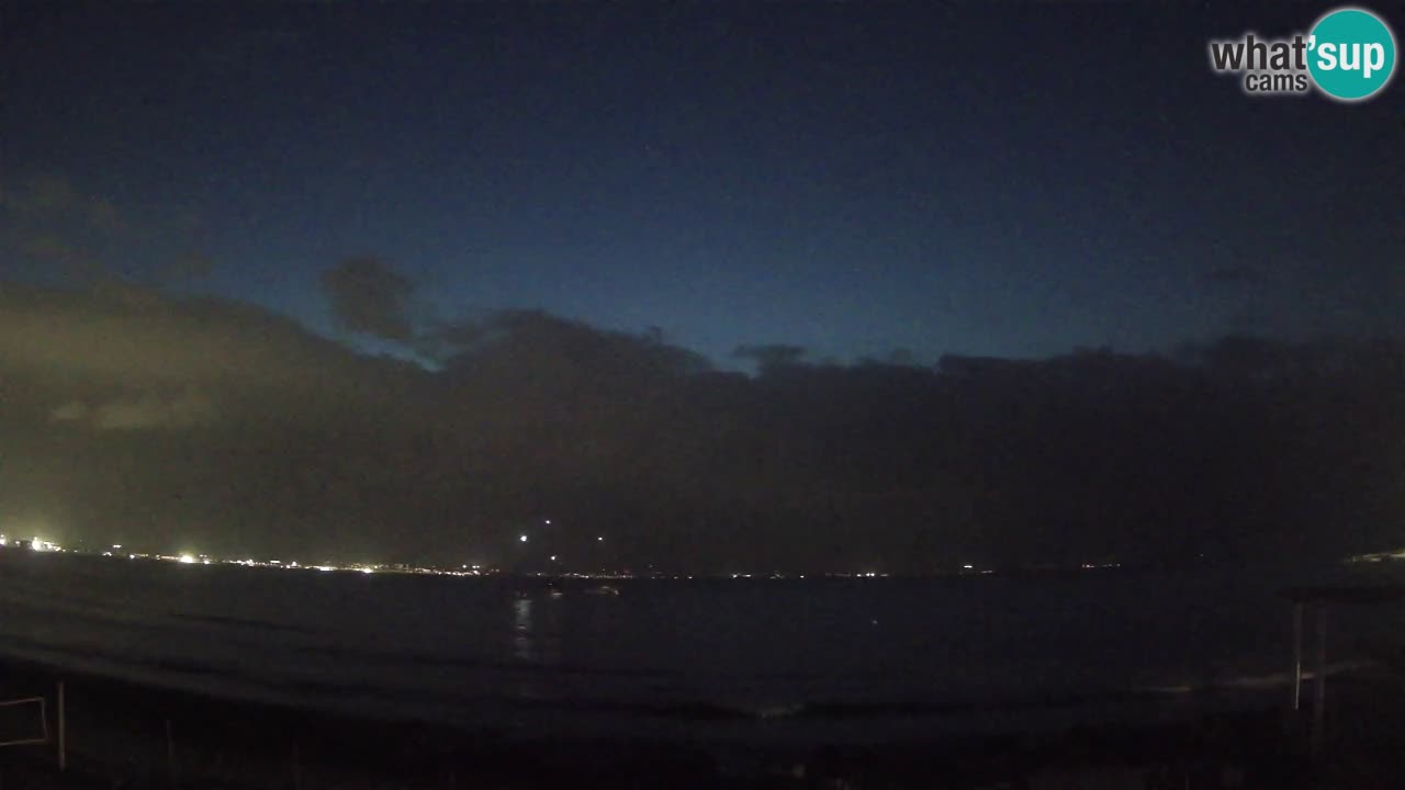 Web kamera Cagliari Windsurf Club – Poetto plaža uživo