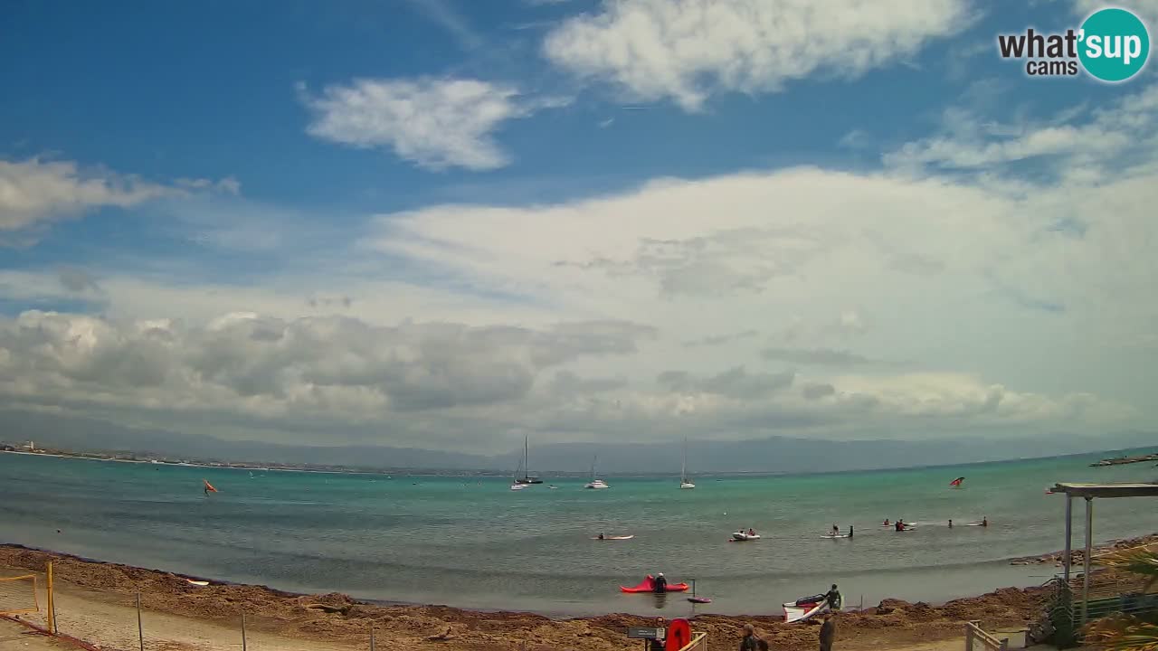 Webcam Cagliari Windsurf Club – Plage du Poetto en direct