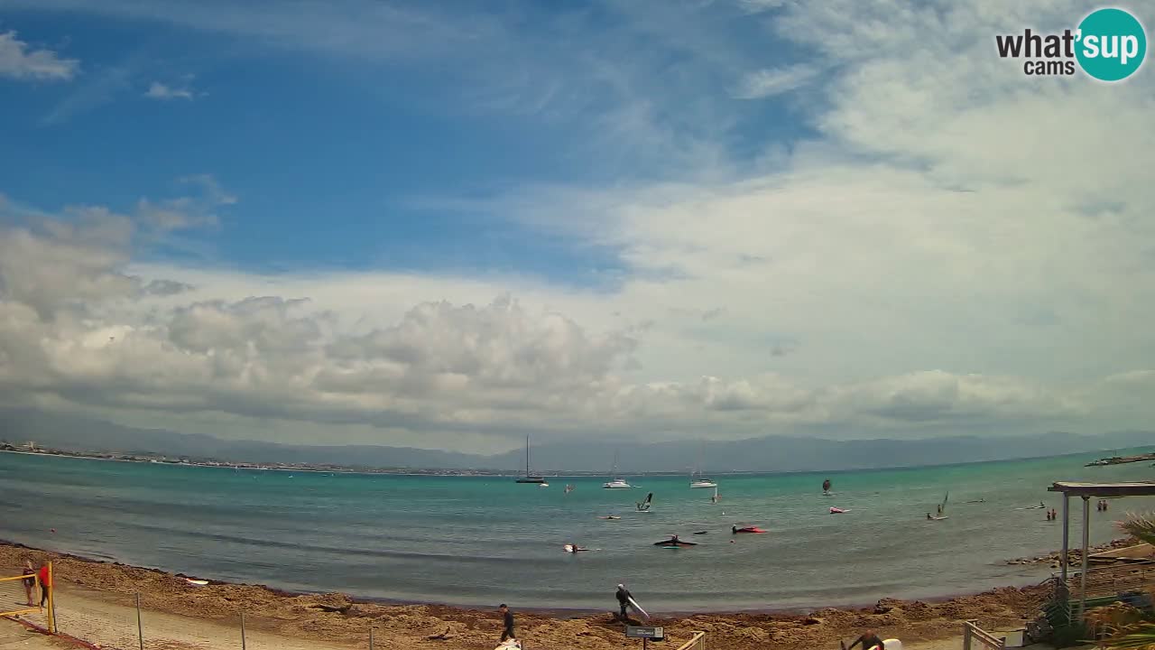Webcam Cagliari Windsurf Club – Spiaggia del Poetto in diretta