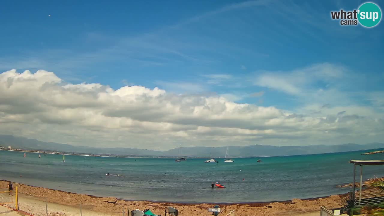 Webcam Cagliari Windsurf Club – Spiaggia del Poetto in diretta