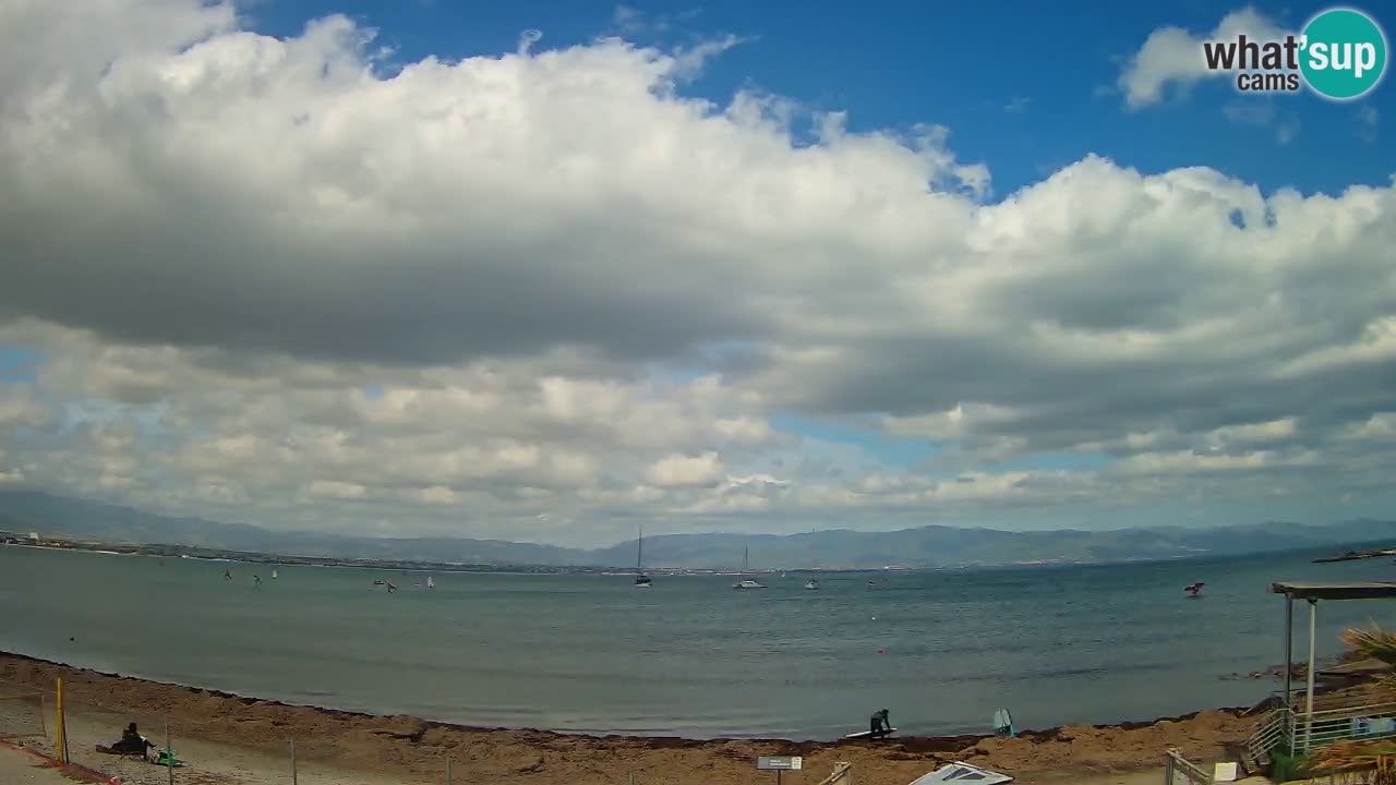 Webcam Cagliari Windsurf Club – Plage du Poetto en direct