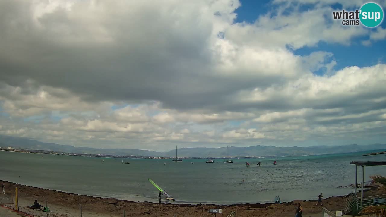 Webcam Cagliari Windsurf Club – Liveblick vom Poetto Strand