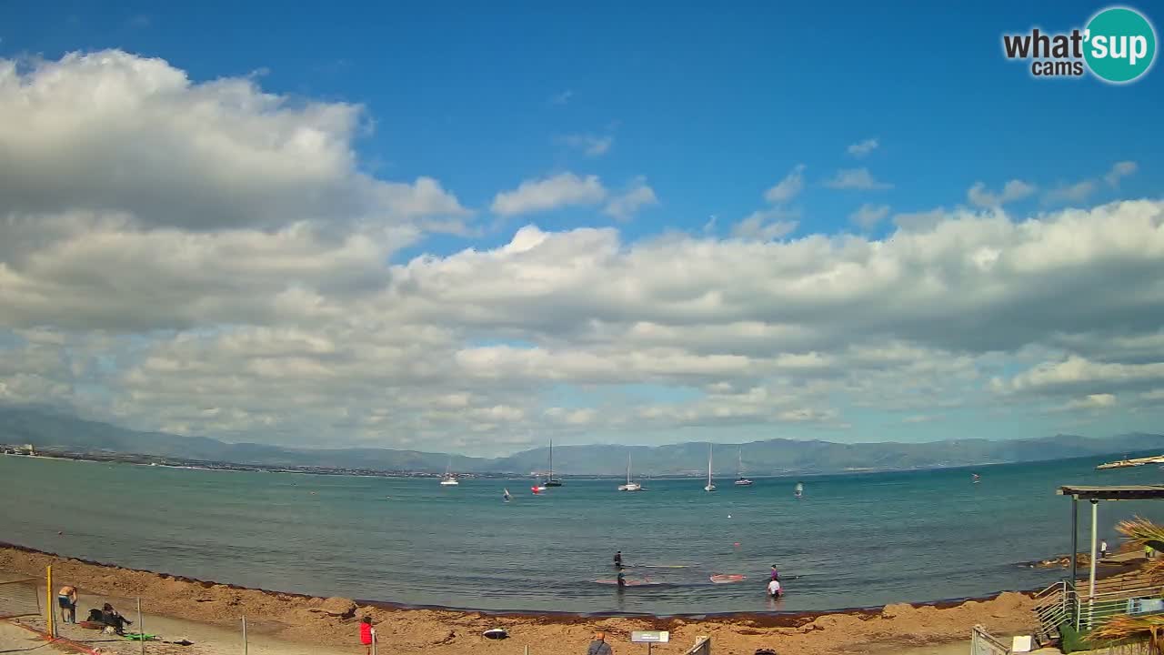 Webcam Cagliari Windsurf Club – Plage du Poetto en direct