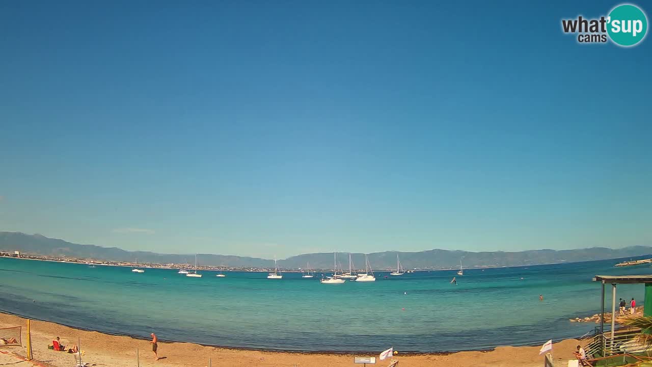 Webcam Cagliari Windsurf Club – Liveblick vom Poetto Strand