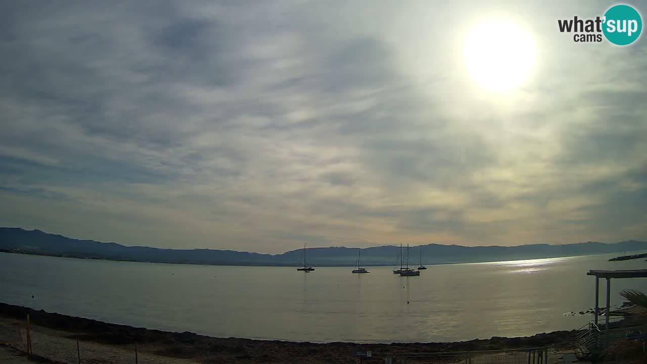 Spletna kamera Cagliari Windsurf Club – Pogled v živo s plaže Poetto