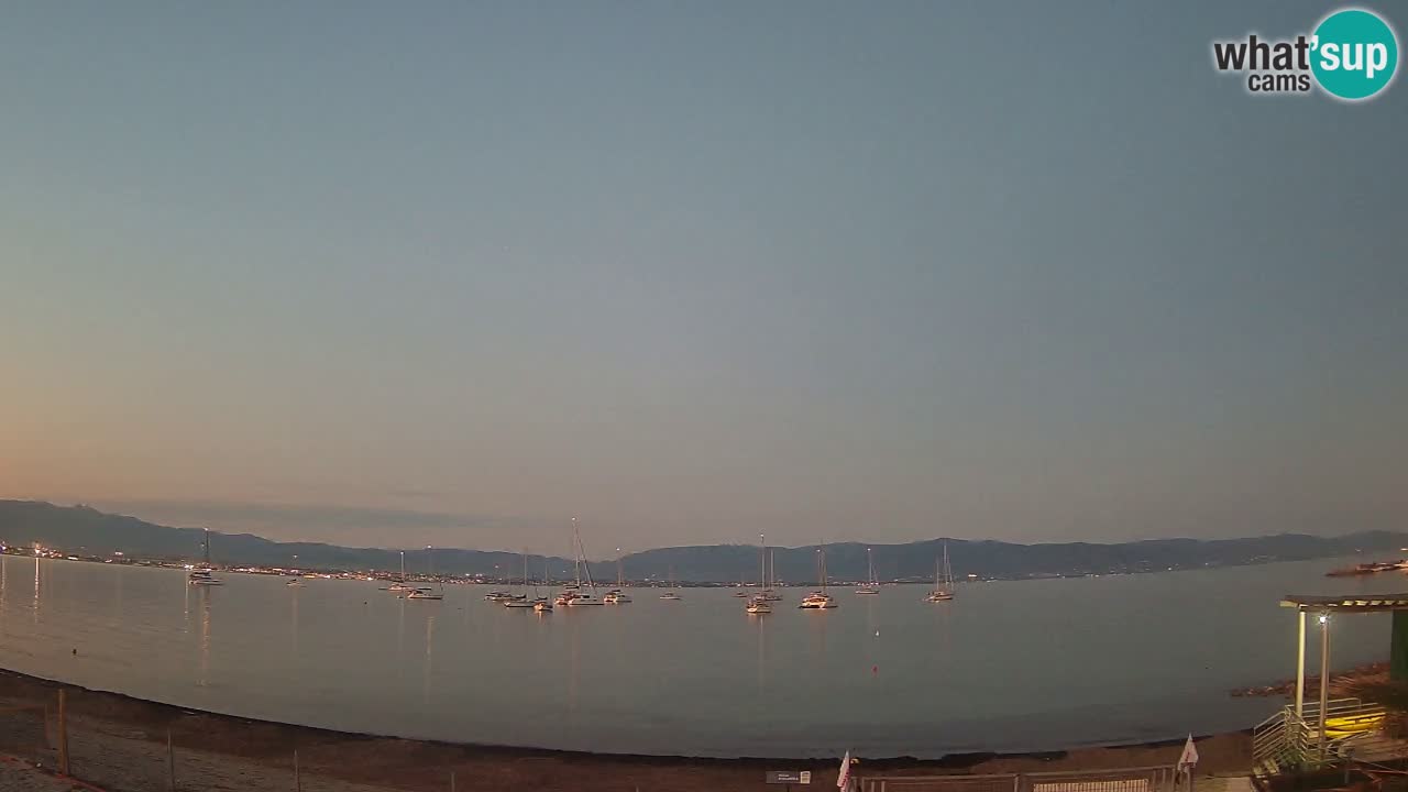 Webcam Cagliari Windsurf Club – Playa del Poetto en directo