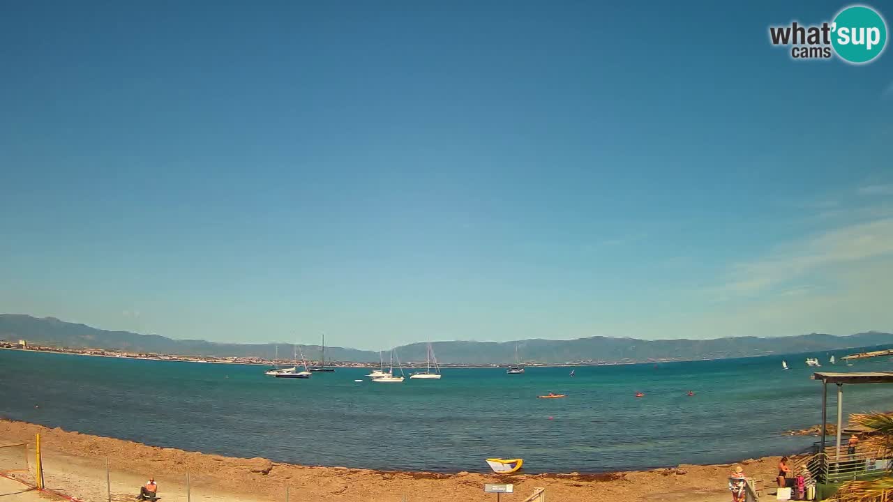Webcam Cagliari Windsurf Club – Plage du Poetto en direct