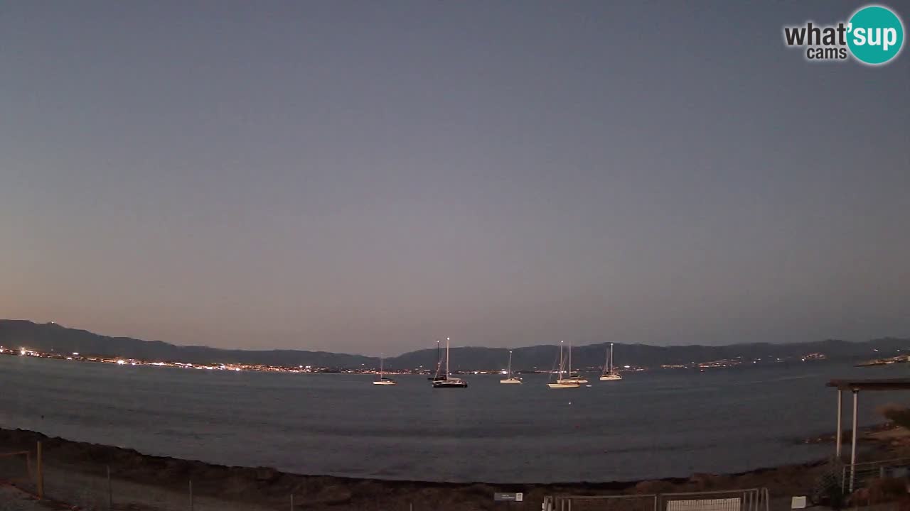 Webcam Cagliari Windsurf Club – Playa del Poetto en directo