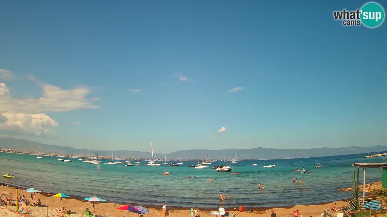 Webcam Cagliari Windsurf Club – Playa del Poetto en directo
