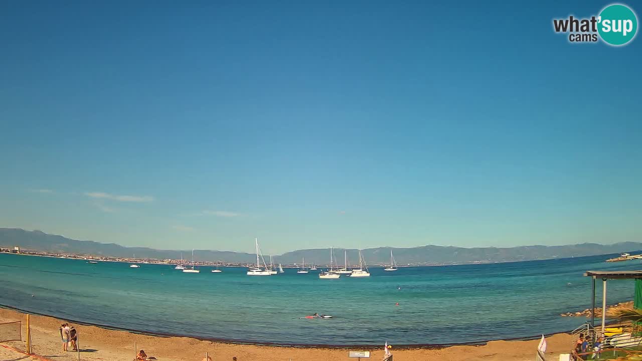 Webcam Cagliari Windsurf Club – Liveblick vom Poetto Strand