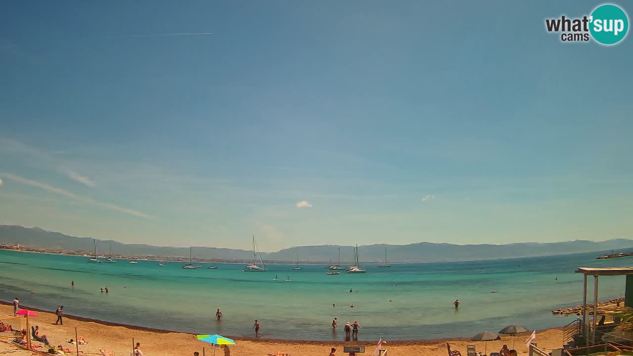Webcam Cagliari Windsurf Club – Liveblick vom Poetto Strand
