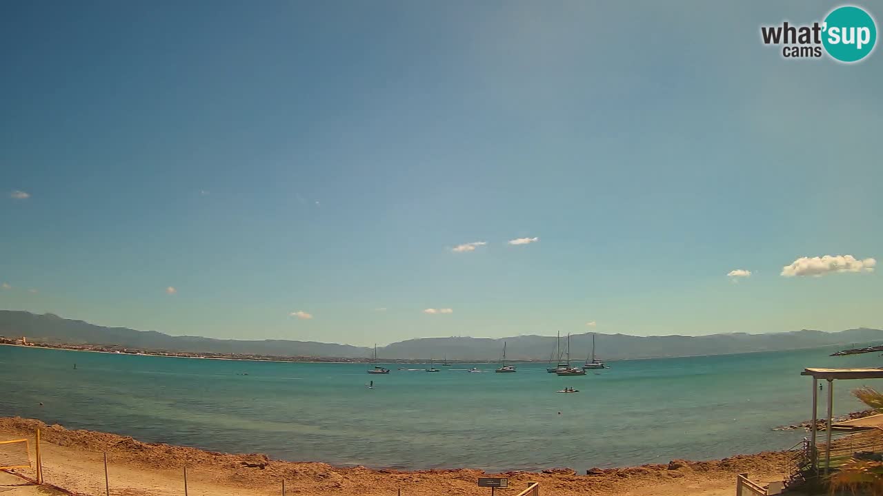 Web kamera Cagliari Windsurf Club – Poetto plaža uživo