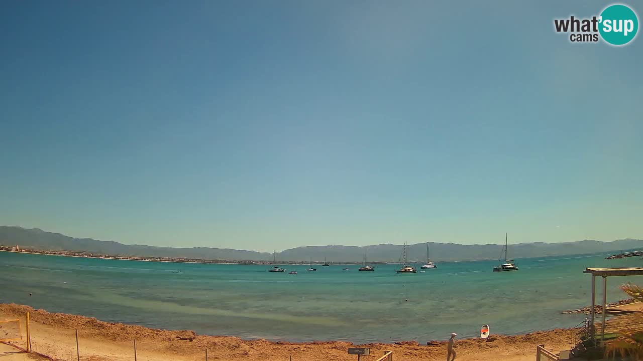 Webcam Cagliari Windsurf Club – Plage du Poetto en direct