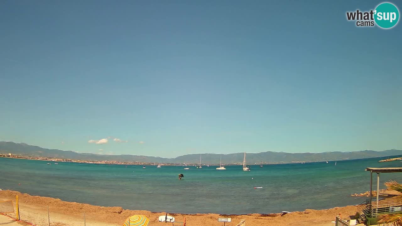 Webcam Cagliari Windsurf Club – Spiaggia del Poetto in diretta