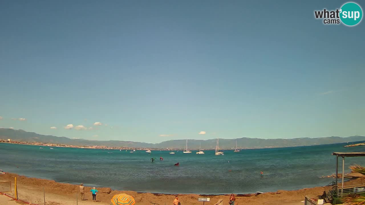Webcam Cagliari Windsurf Club – Liveblick vom Poetto Strand