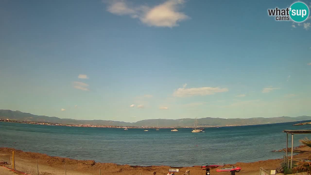 Webcam Cagliari Windsurf Club – Spiaggia del Poetto in diretta