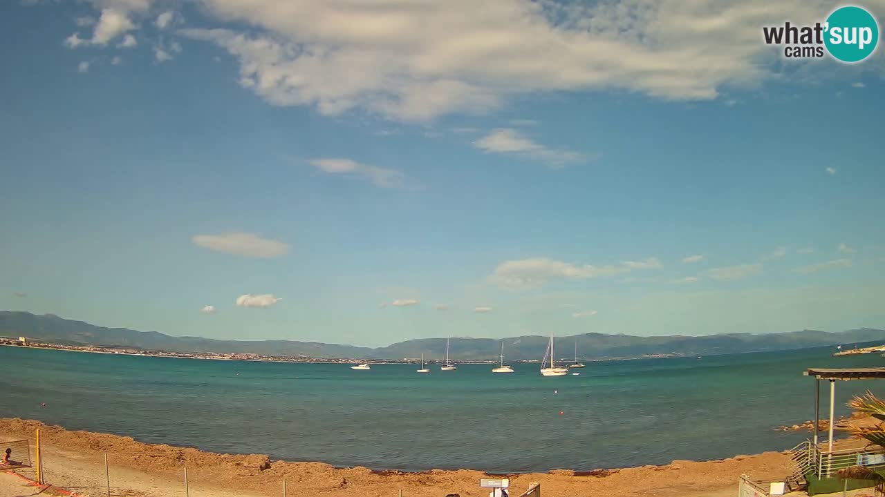 Web kamera Cagliari Windsurf Club – Poetto plaža uživo