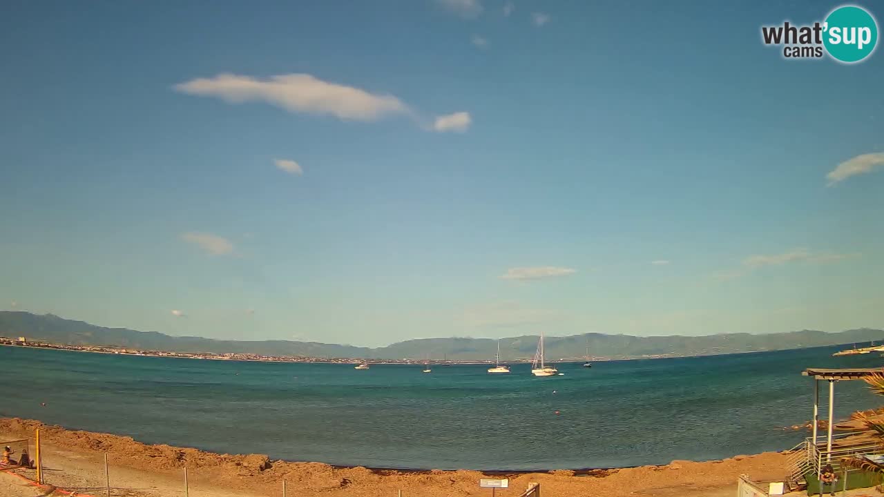 Webcam Cagliari Windsurf Club – Playa del Poetto en directo