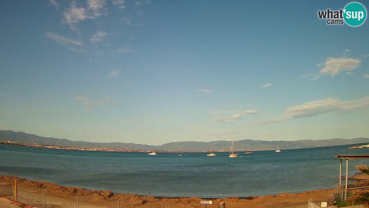 Webcam Cagliari Windsurf Club – Plage du Poetto en direct