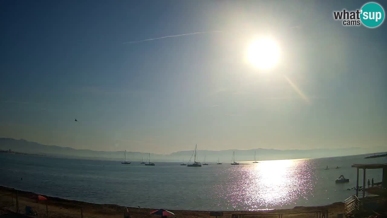 Web kamera Cagliari Windsurf Club – Poetto plaža uživo