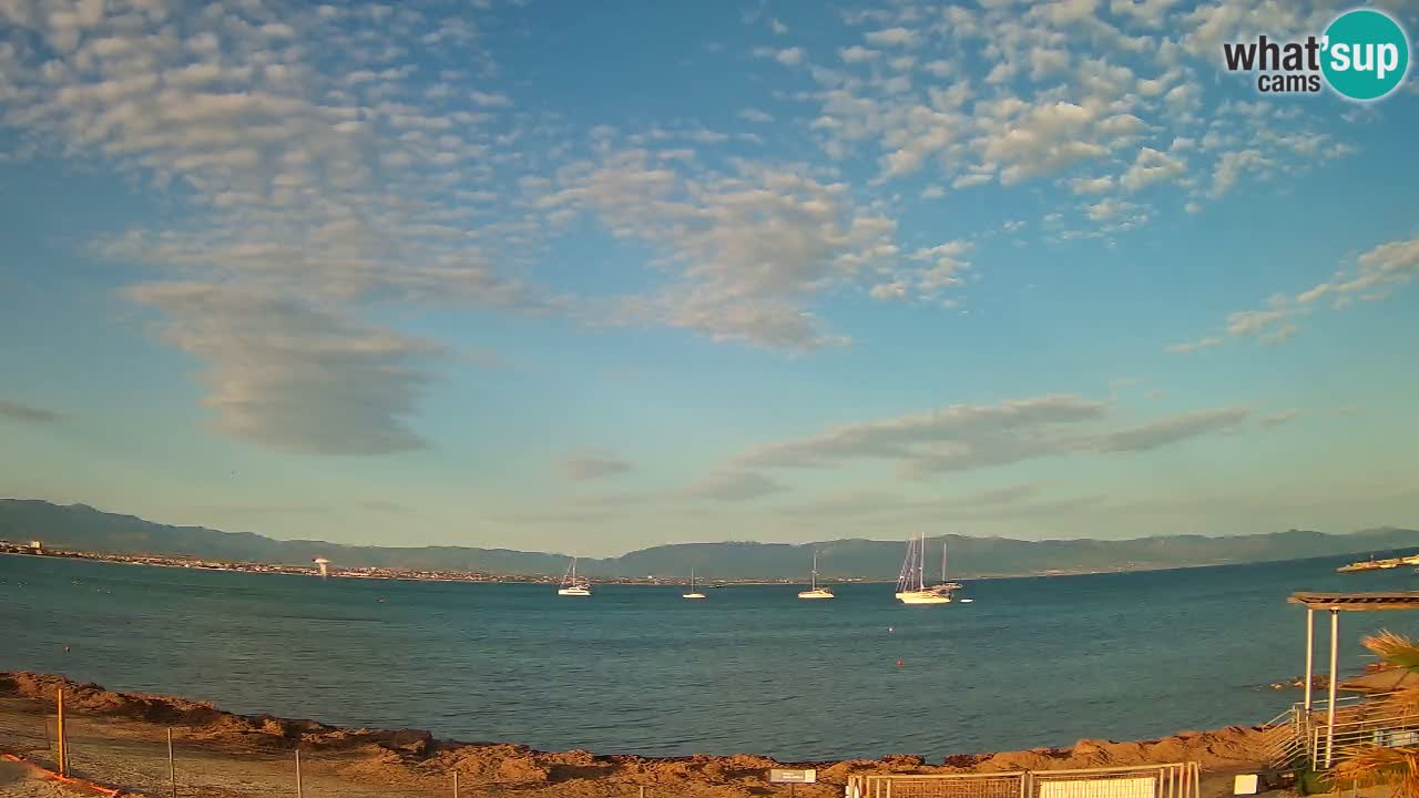 Webcam Cagliari Windsurf Club – Playa del Poetto en directo
