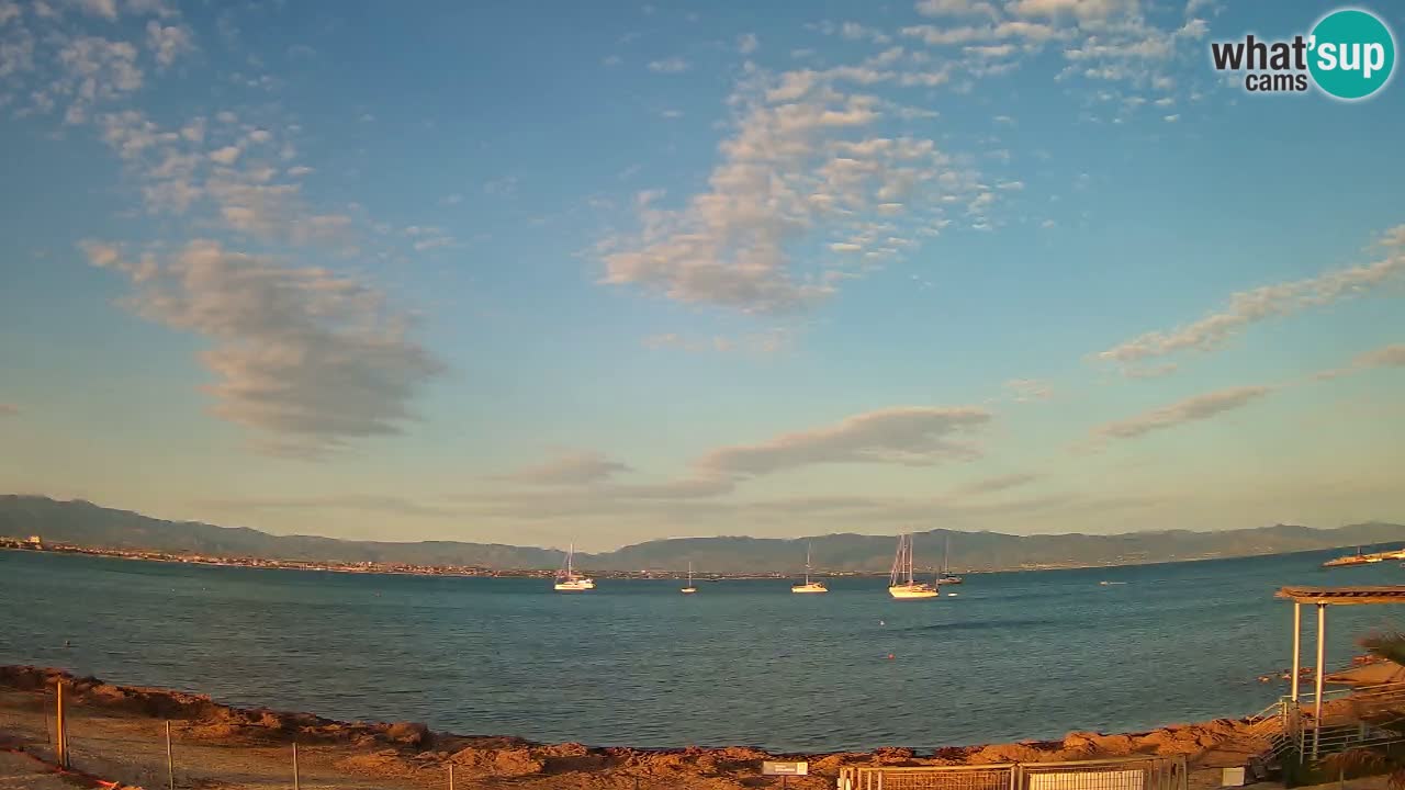 Webcam Cagliari Windsurf Club – Plage du Poetto en direct
