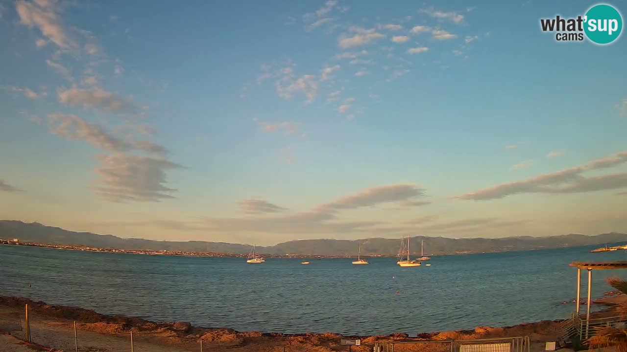 Webcam Cagliari Windsurf Club – Playa del Poetto en directo