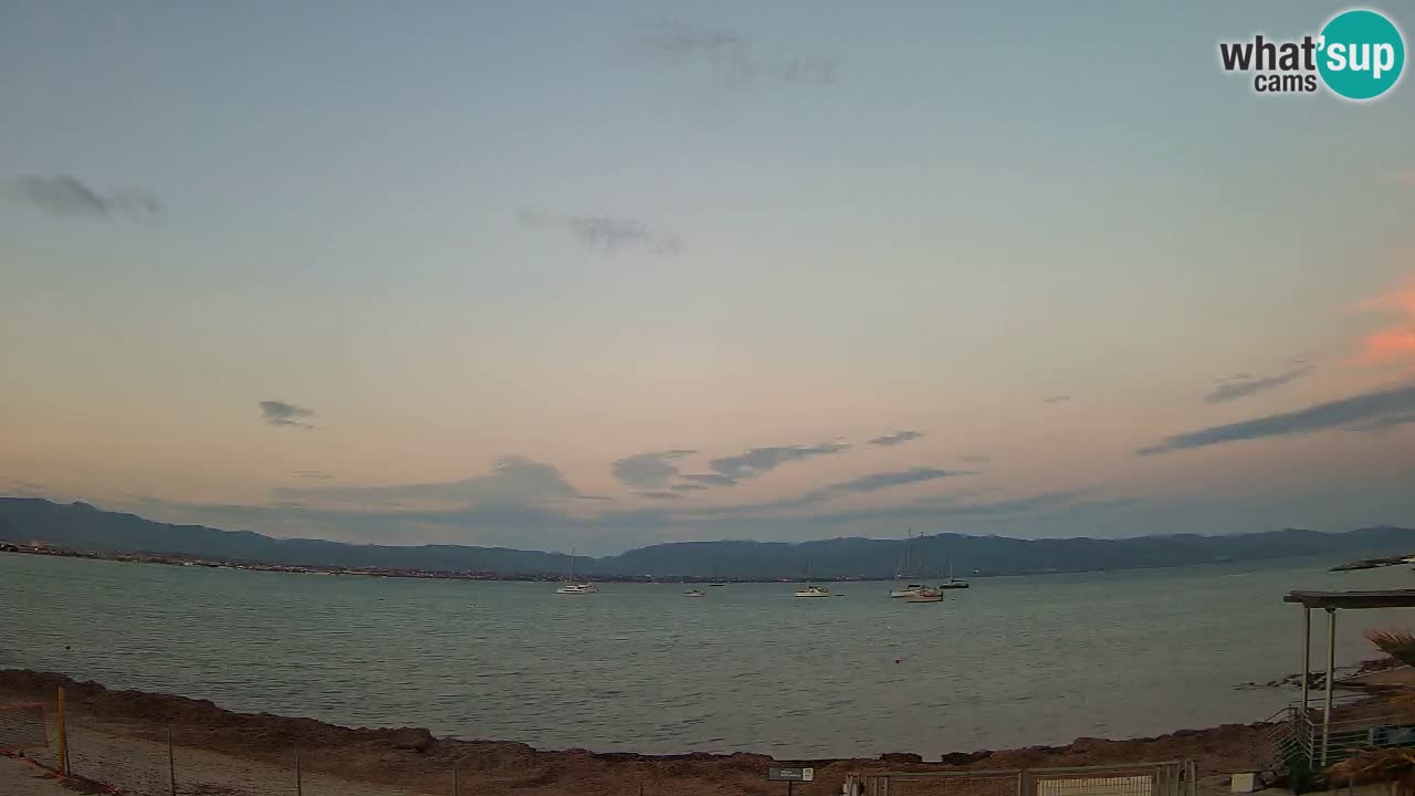 Webcam Cagliari Windsurf Club – Playa del Poetto en directo
