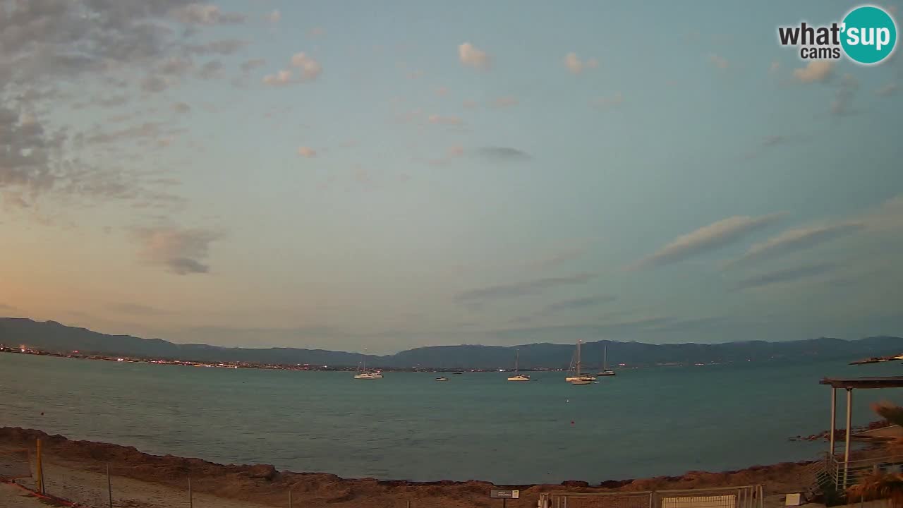 Web kamera Cagliari Windsurf Club – Poetto plaža uživo