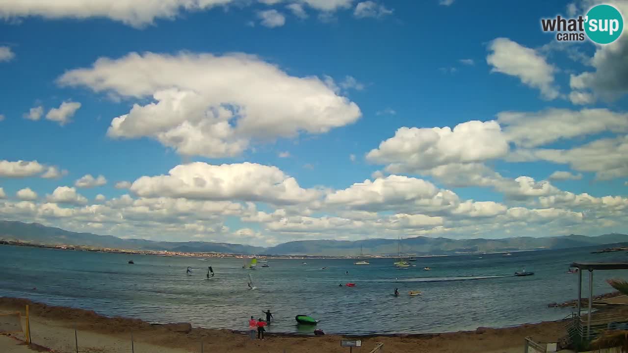 Webcam Cagliari Windsurf Club – Liveblick vom Poetto Strand