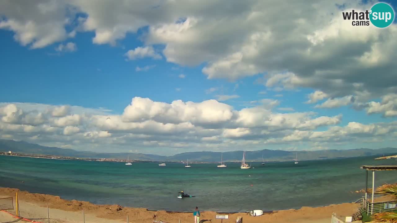 Webcam Cagliari Windsurf Club – Plage du Poetto en direct