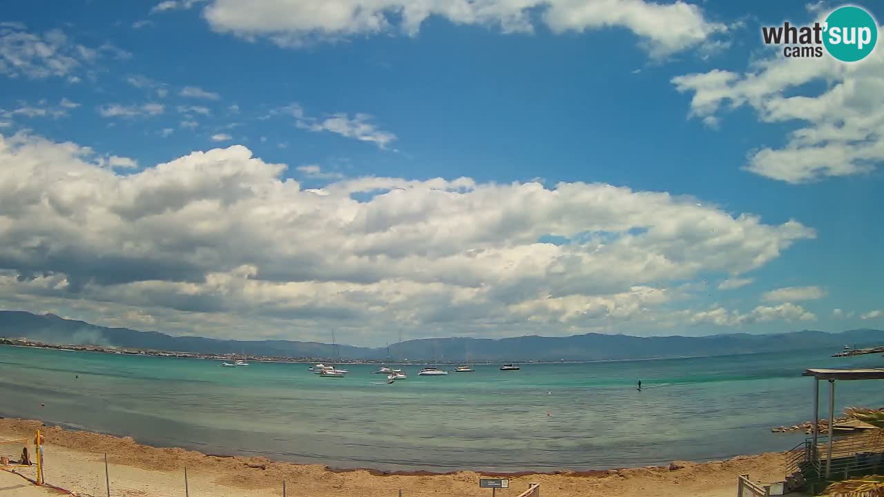 Webcam Cagliari Windsurf Club – Plage du Poetto en direct