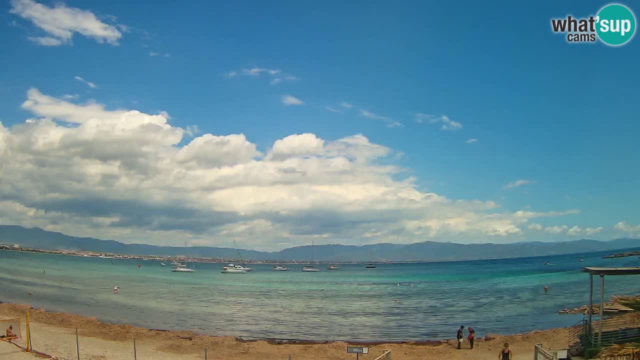 Webcam Cagliari Windsurf Club – Plage du Poetto en direct