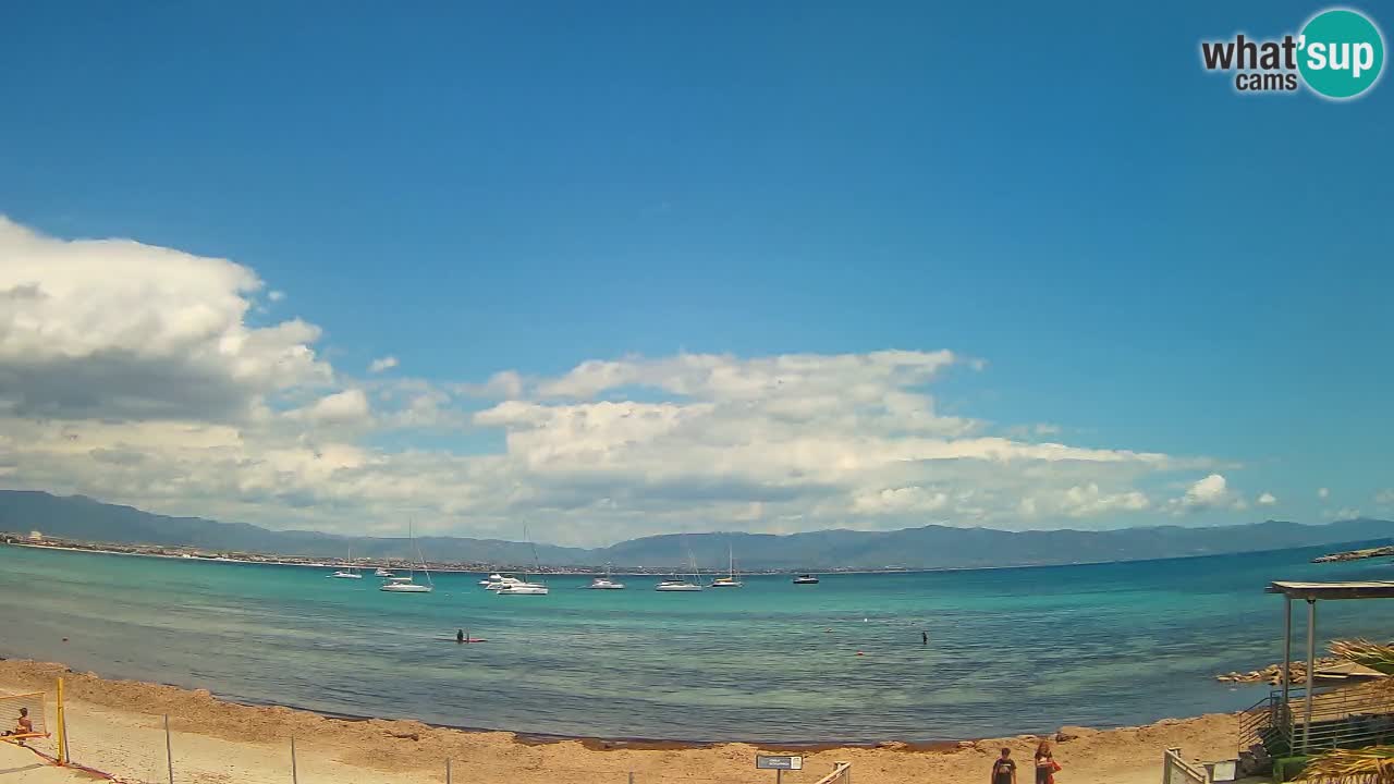 Webcam Cagliari Windsurf Club – Liveblick vom Poetto Strand